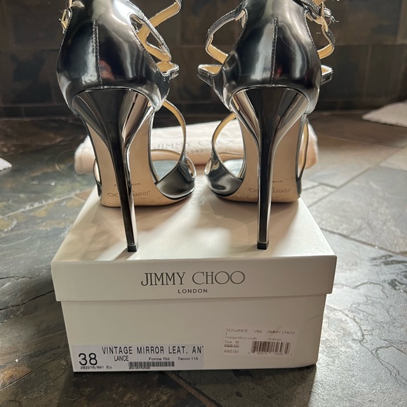 Jimmy Choo Lance vintage mirror leather with original box and dust bag size 38 - Picture 3 of 6